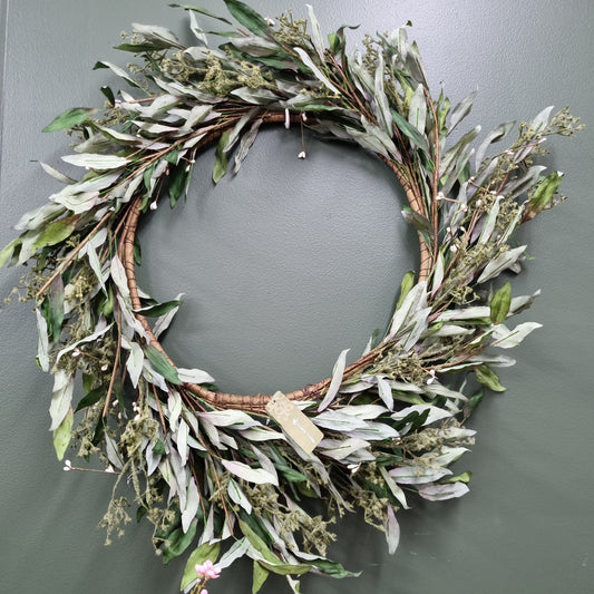 Dried-Look Olive Leaf Wreath