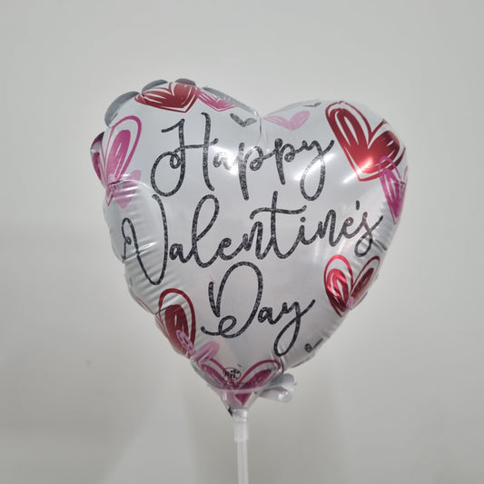 Happy Valentines air filled balloon