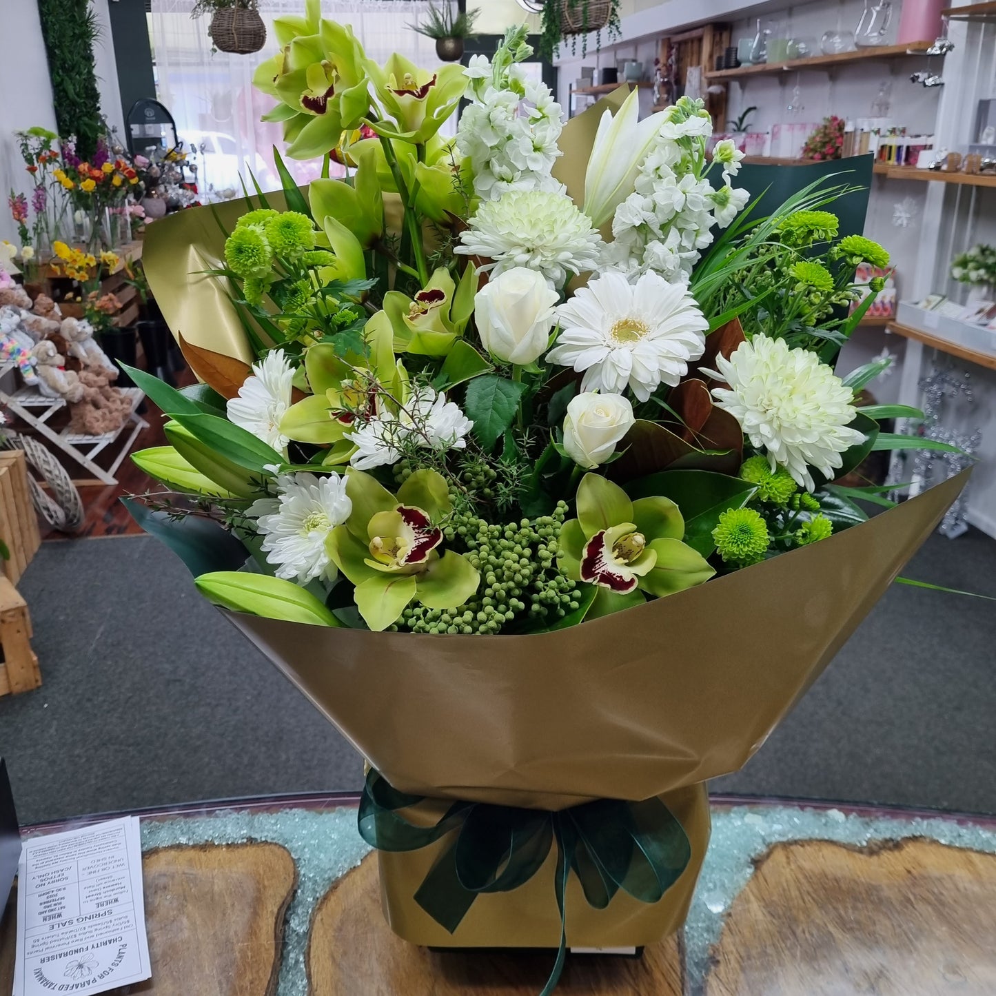 Neutral Florist Choice Waterfilled Box