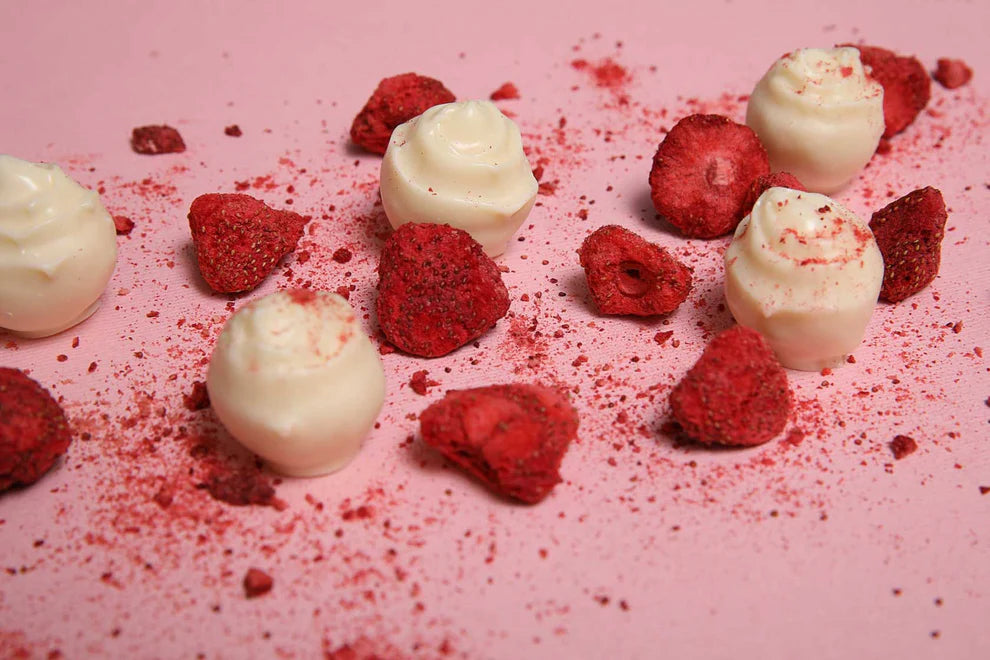 Strawberry & Champagne White Chocolate Truffle