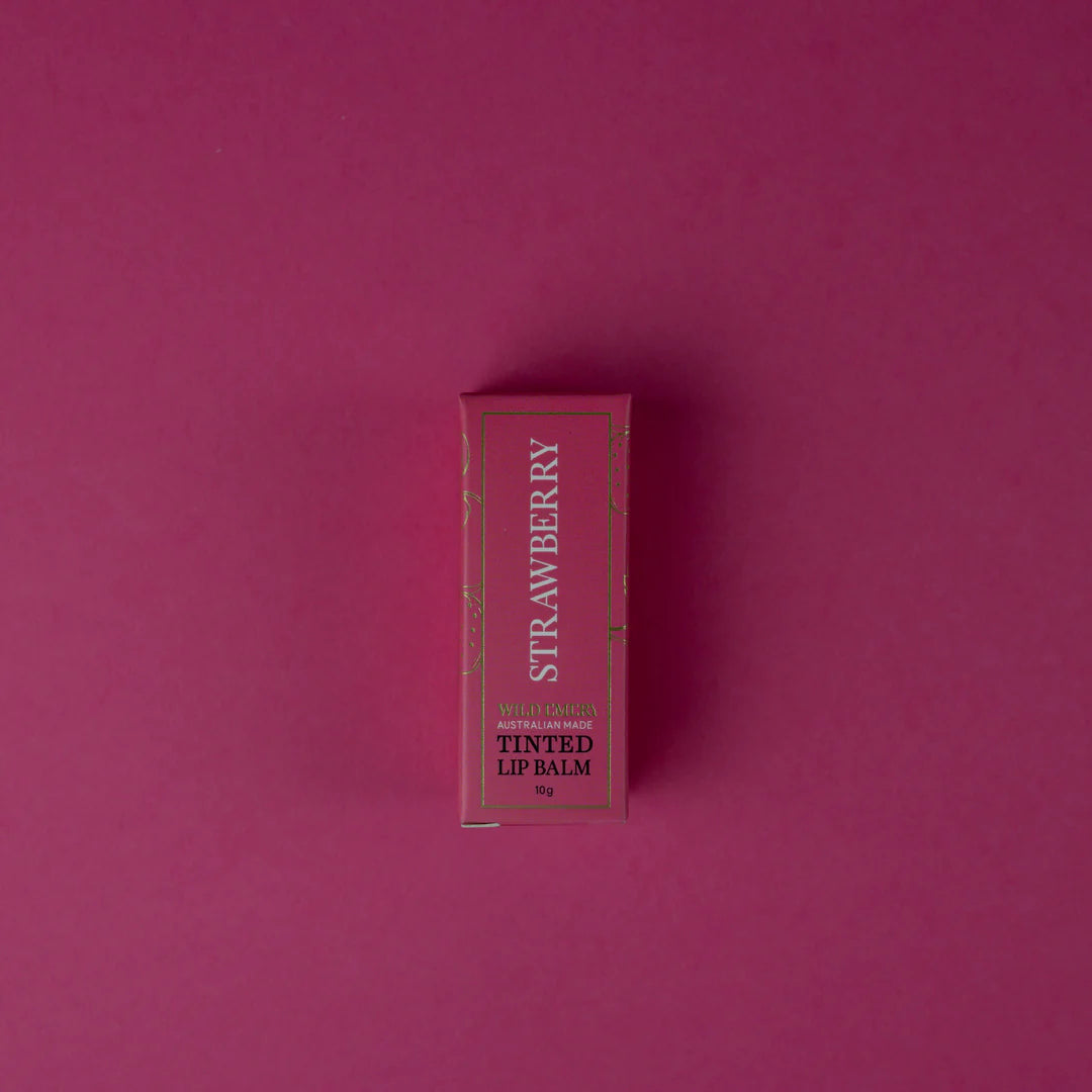 Wild Emery Strawberry Tinted Lip Balm