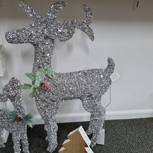 Large Silver Reindeer