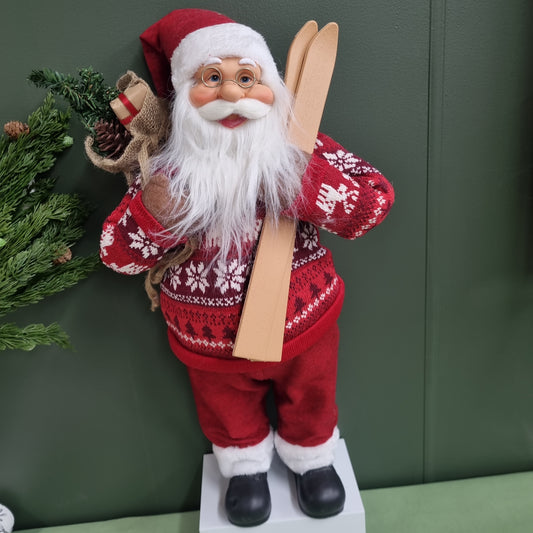 Santa with Red Fairisle Jumper