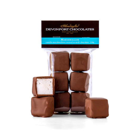 Vanilla Marshmallow covered in Milk Chocolate